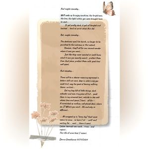 Poetry poster “And Maybe Someday”